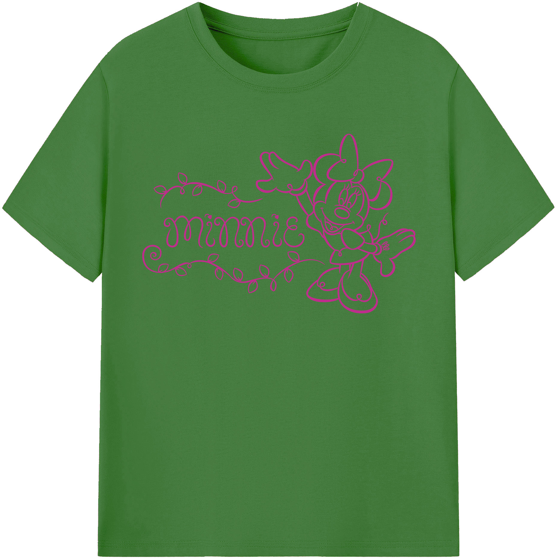 （画像用） ミッキーマウス Mickey Mouse レディースカジュアルプリントTシャツ（綿100％）